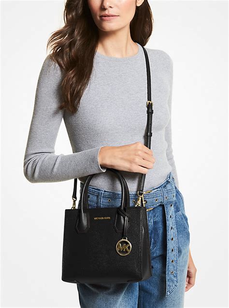 carnation 657 michael kors|Mercer Medium Pebbled Leather Crossbody Bag .